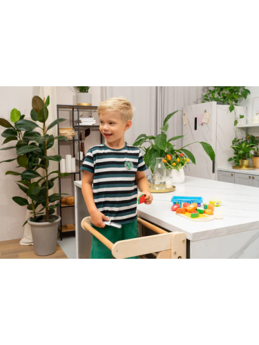 Bardzo mocna wieża edukacyjna Montessori, podnóżek edukacyjny, pomocnik kuchenny, solidny i składany